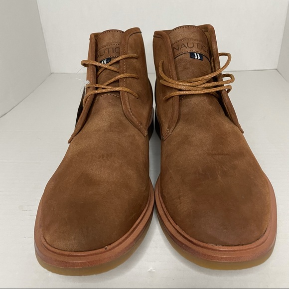 Mens Chukka Boots Linkside Brown Suede 7.5M New - Picture 3 of 10